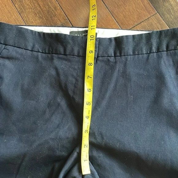 Talbots Cotton Pique Rick--Rack Slim Crop trousers Navy Women’s Size 8 Classic - Picture 10 of 15
